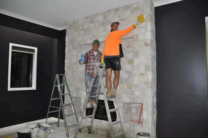 All Stone & Pave stonemasons at work by All Stone & Pave