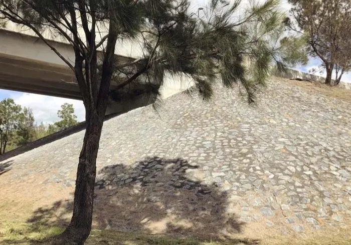 Hand-placed rock pitching by All Stone & Pave