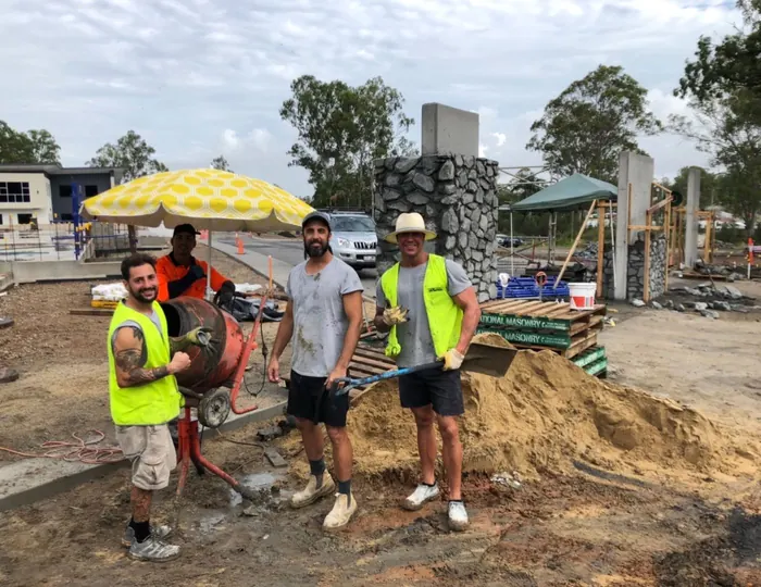 All Stone & Pave stonemasons at work by All Stone & Pave