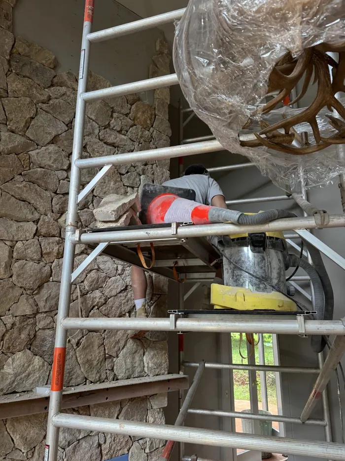 All Stone & Pave stonemasons at work by All Stone & Pave